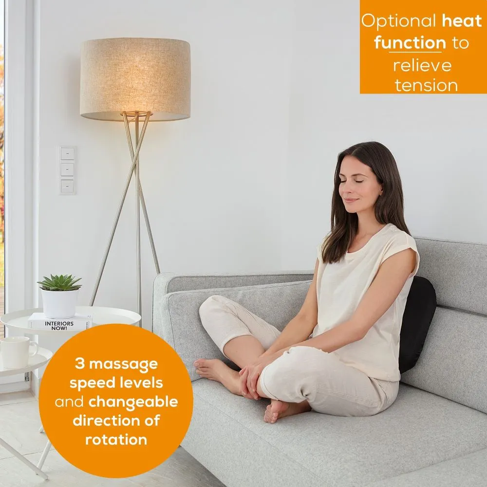 Beurer Shiatsu Foot & Back Massager: Heat Function & 3 Speed Options FM 70