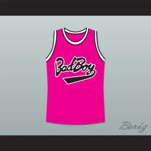 Biggie Smalls 10 Bad Boy Pink Basketball Jersey