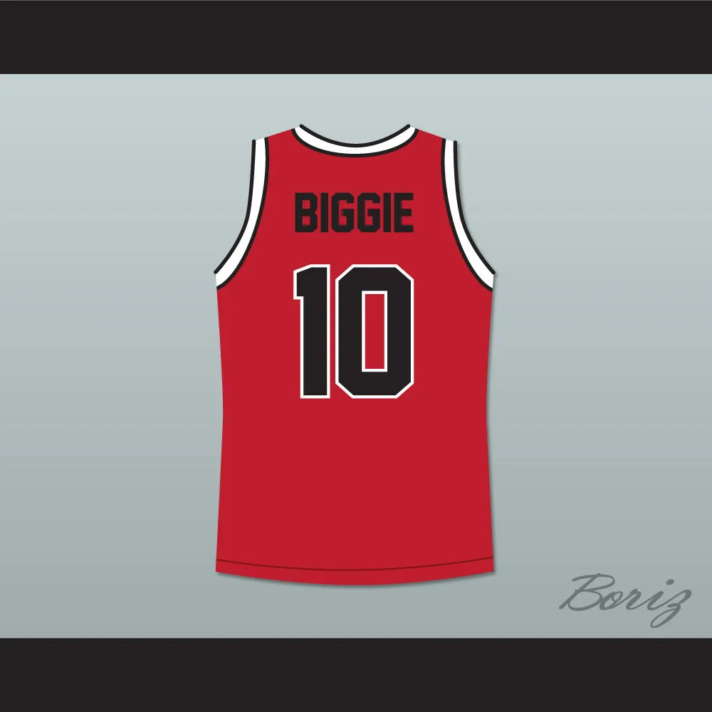 Biggie Smalls 10 Bad Boy Red Basketball Jersey