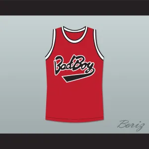 Biggie Smalls 10 Bad Boy Red Basketball Jersey