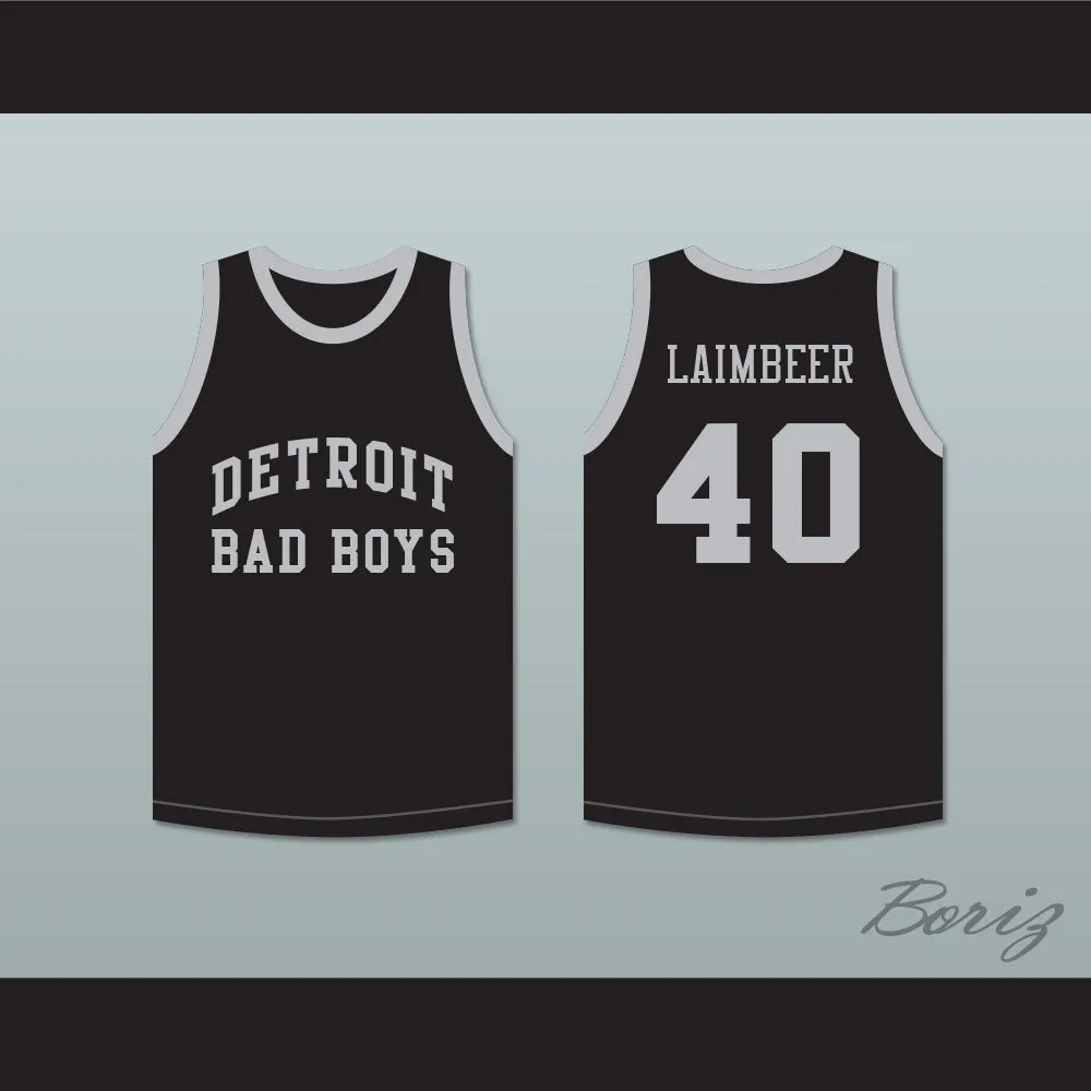 Bill Laimbeer 40 Detroit Bad Boys Basketball Jersey
