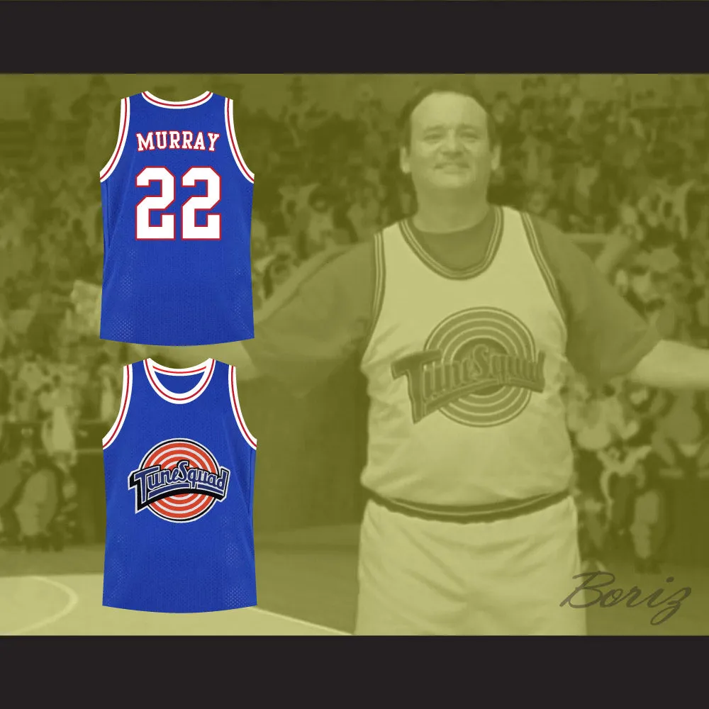 Bill Murray 22 Tune Squad Blue Basketball Jersey