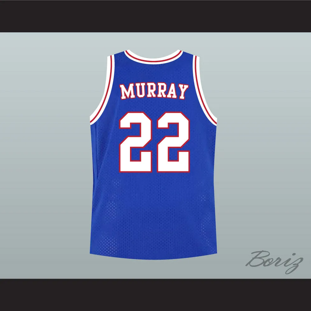 Bill Murray 22 Tune Squad Blue Basketball Jersey