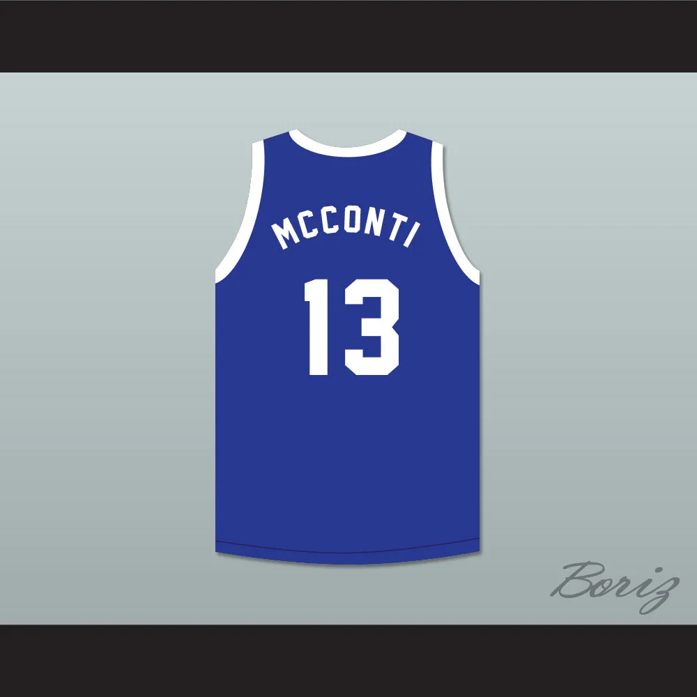 Billy McConti 13 Angel Beach Gators Blue Basketball Jersey Porky's Revenge