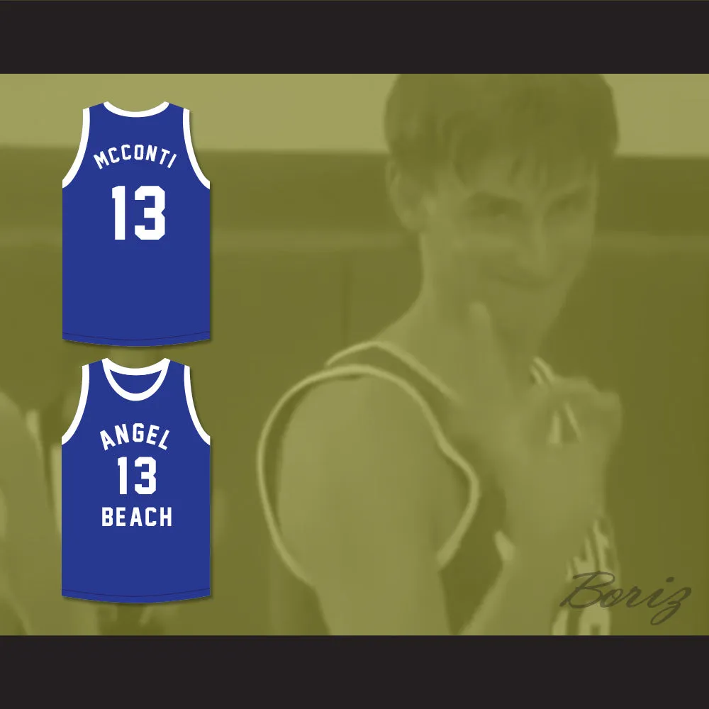 Billy McConti 13 Angel Beach Gators Blue Basketball Jersey Porky's Revenge