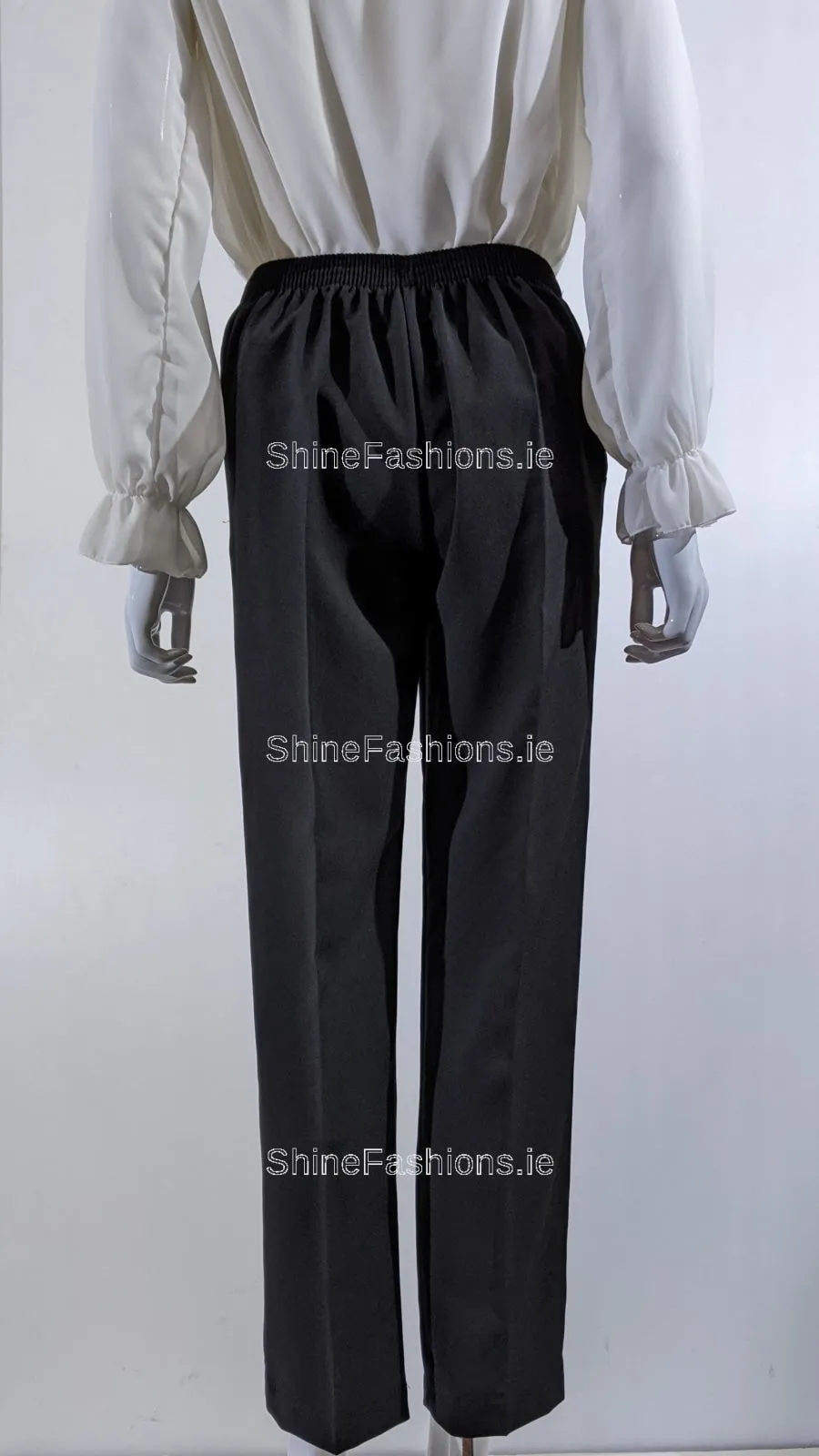 Black Comfortable Elasticated Trouser