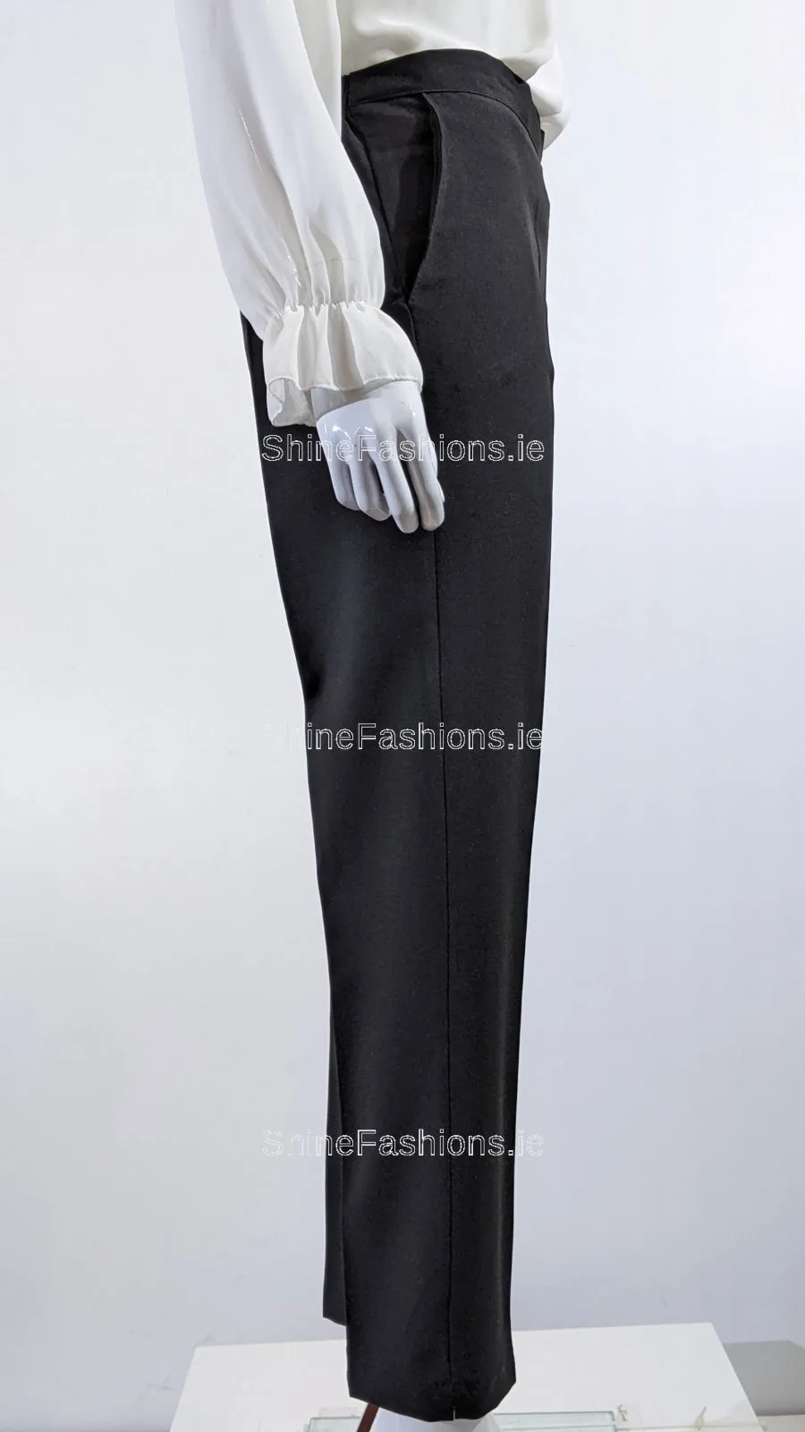 Black Comfortable Elasticated Trouser