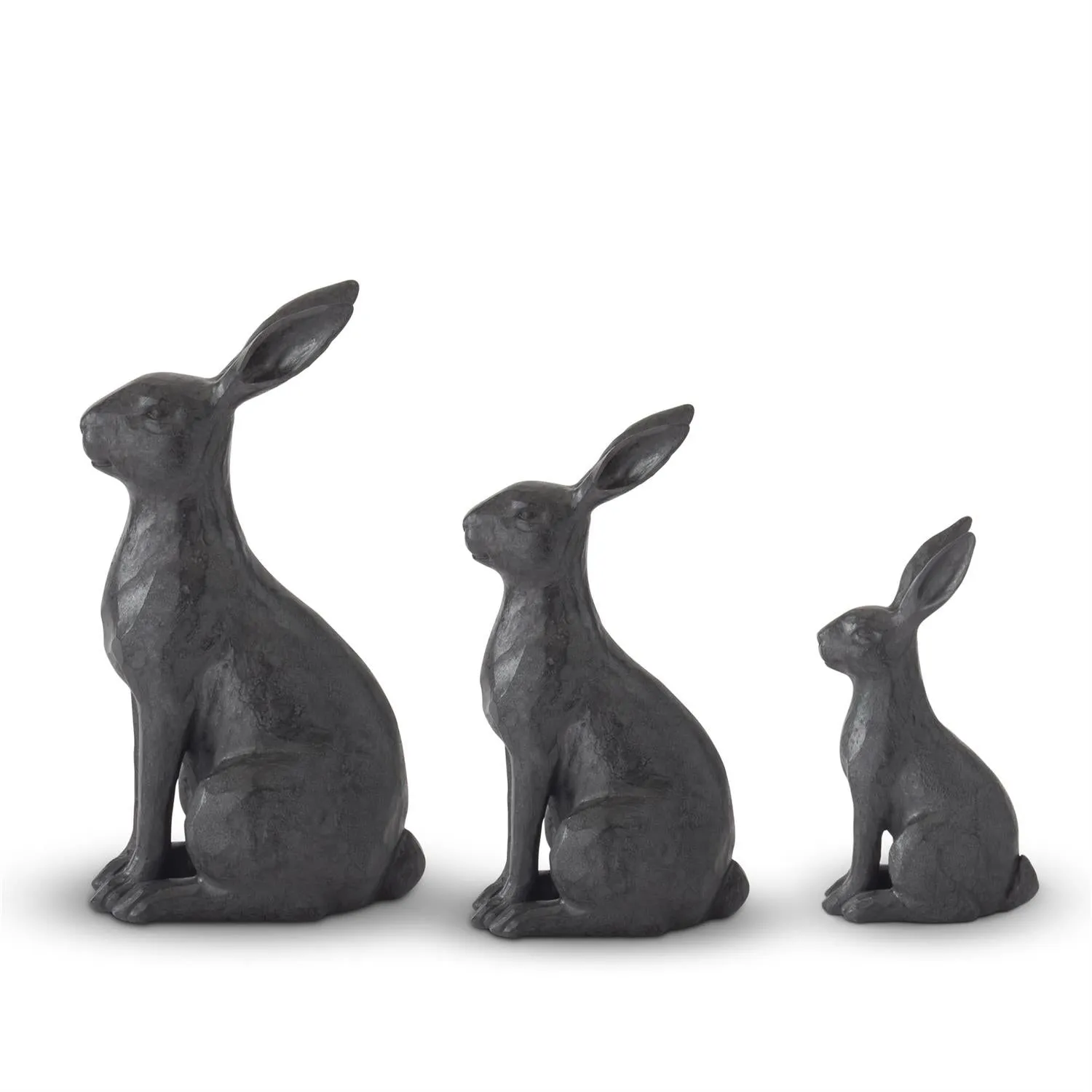 Black Faux Cast Iron Rabbit