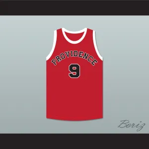 Bob Hubbard 9 Providence Steamrollers Red Basketball Jersey 2