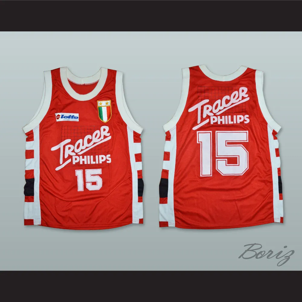 Bob McAdoo 15 Olimpia Milano Basketball Jersey