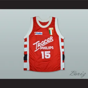 Bob McAdoo 15 Olimpia Milano Basketball Jersey