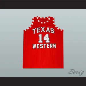 Bobby Joe Hill 14 Texas Western Basketball Jersey Glory Road