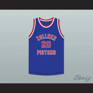 Bobby McDermott 20 Fort Wayne Zollner Pistons Blue Basketball Jersey