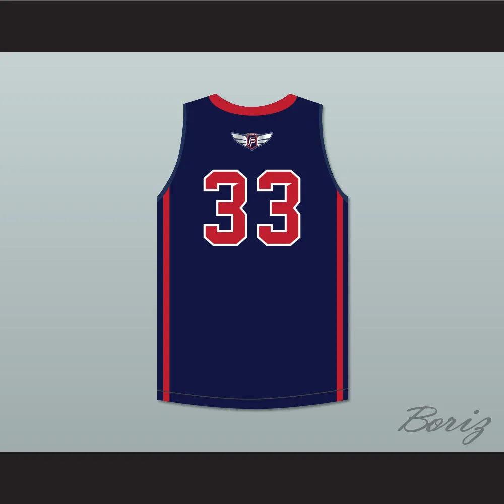 Bol Bol 33 Findlay Prep Navy Blue Basketball Jersey 1