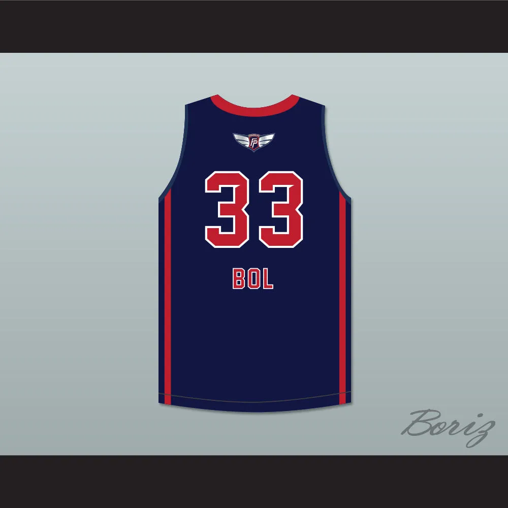 Bol Bol 33 Findlay Prep Navy Blue Basketball Jersey 2