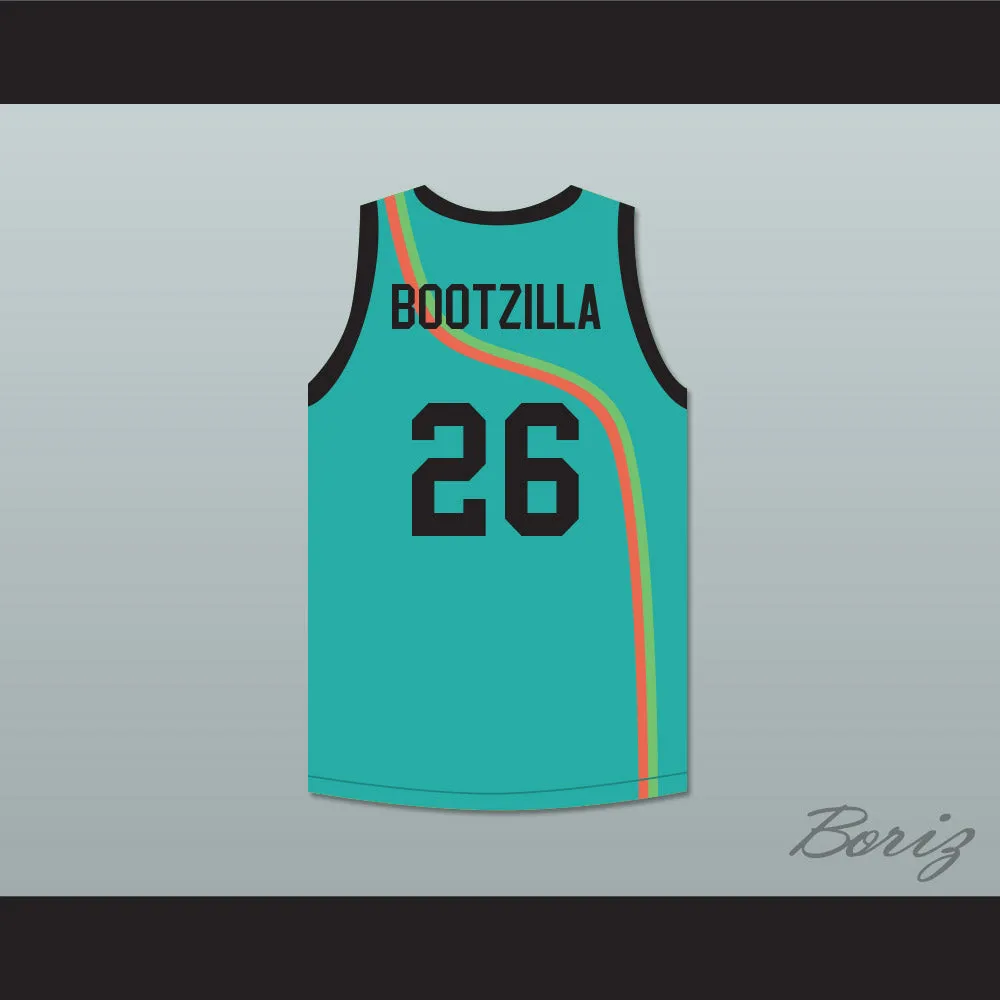 Bootsy 'Bootzilla' Collins 26 Roswell Rayguns Teal Basketball Jersey
