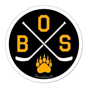 BOS Hockey Emblem Sticker
