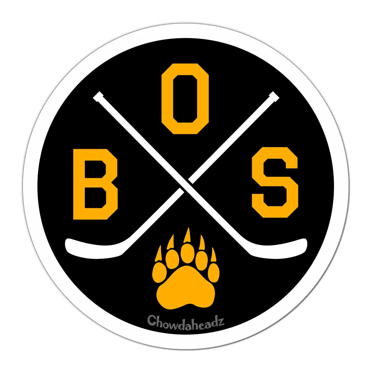 BOS Hockey Emblem Sticker