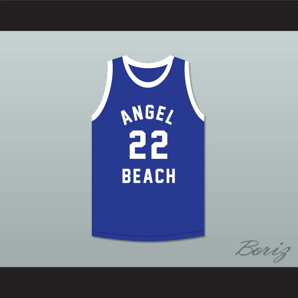 Brian Schwartz 22 Angel Beach Gators Blue Basketball Jersey Porky's Revenge