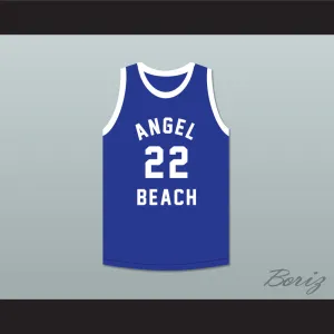 Brian Schwartz 22 Angel Beach Gators Blue Basketball Jersey Porky's Revenge