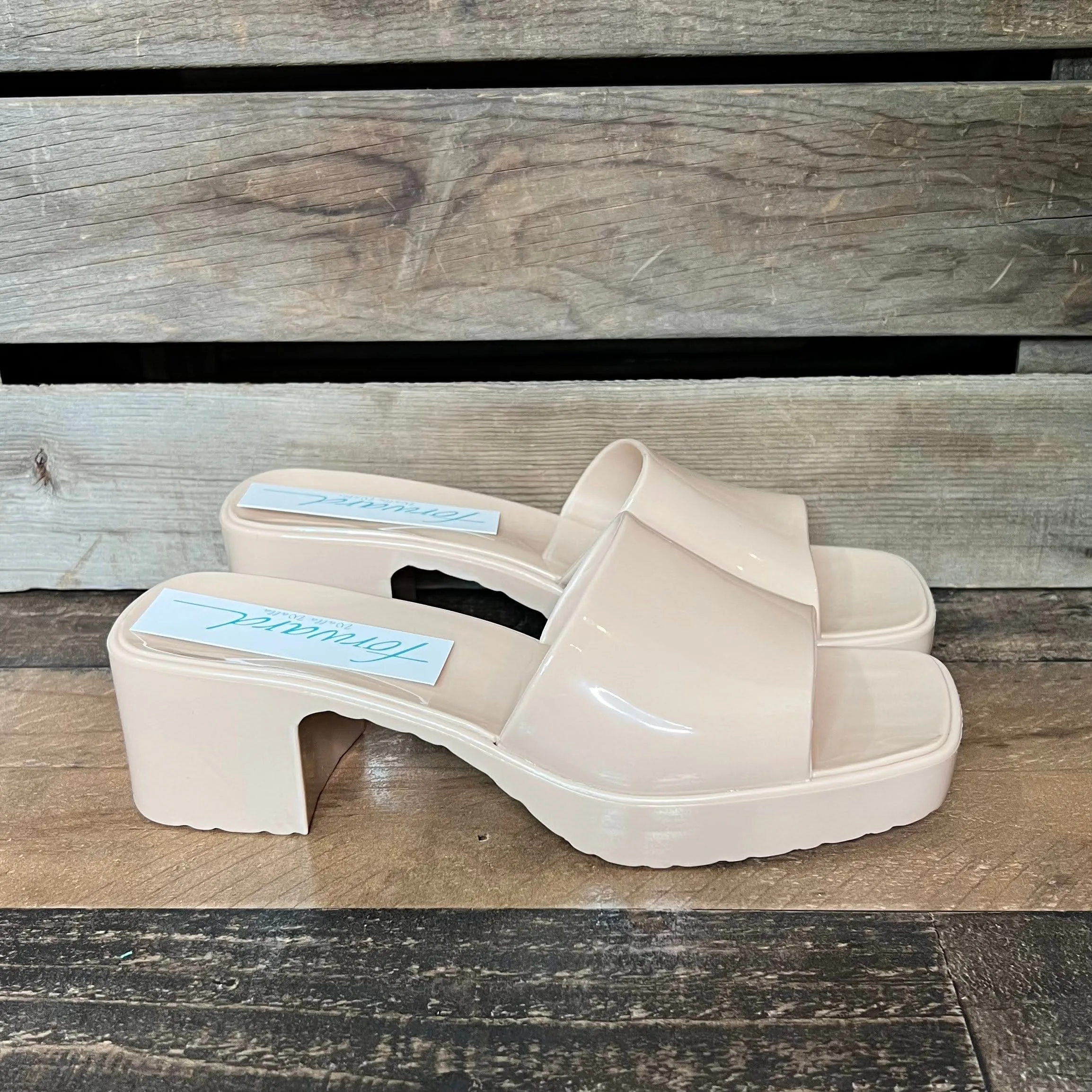 Brittney Block Heel Nude
