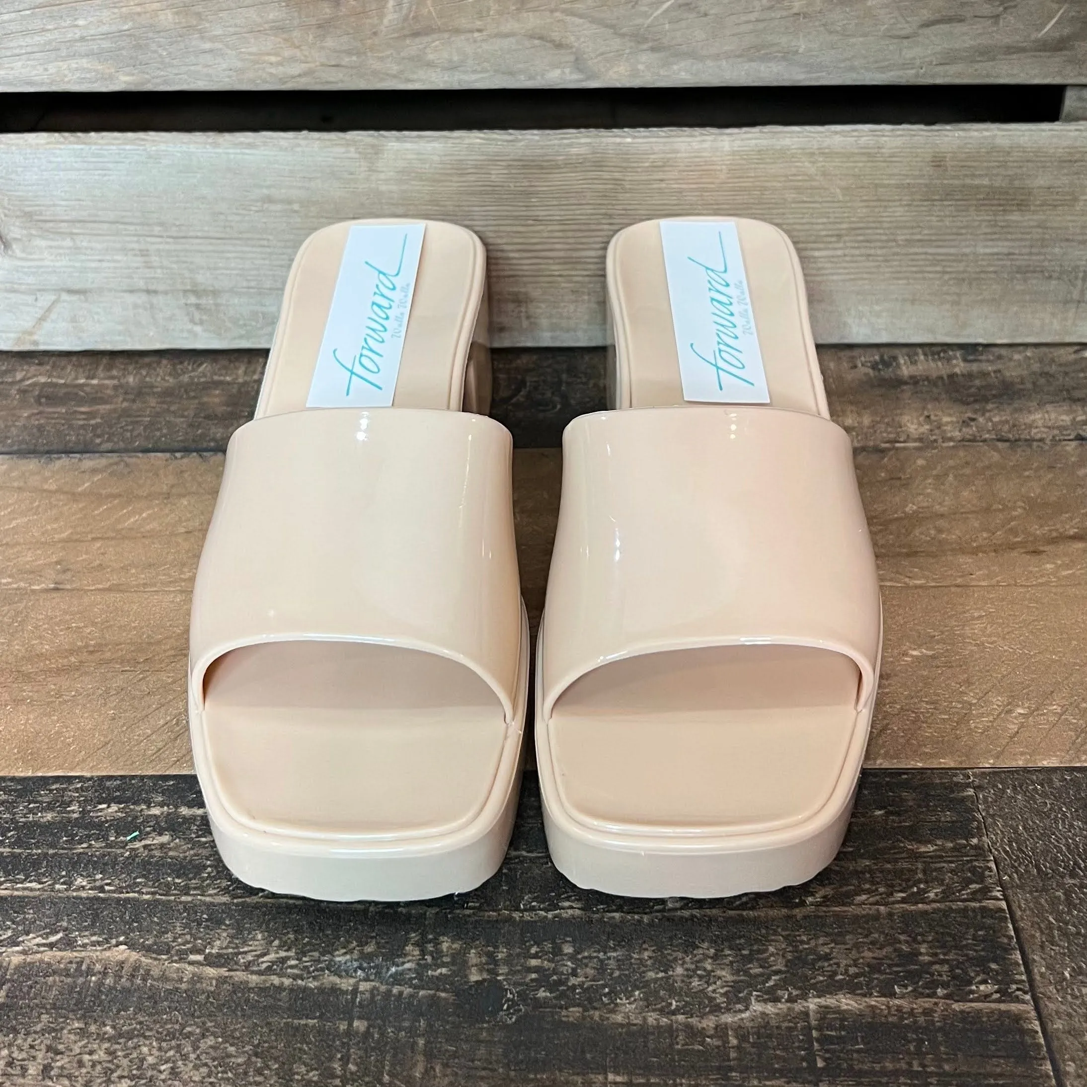 Brittney Block Heel Nude