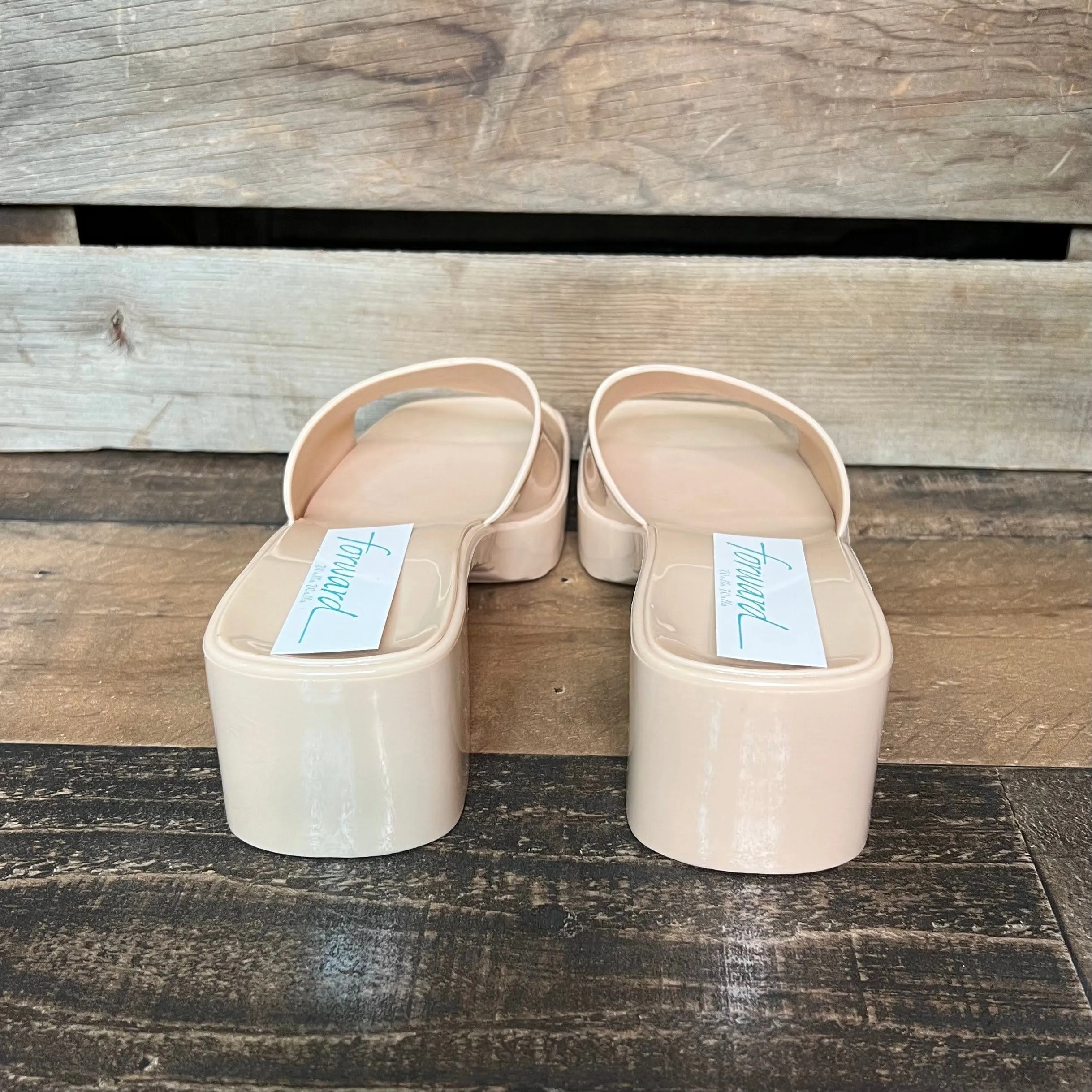 Brittney Block Heel Nude
