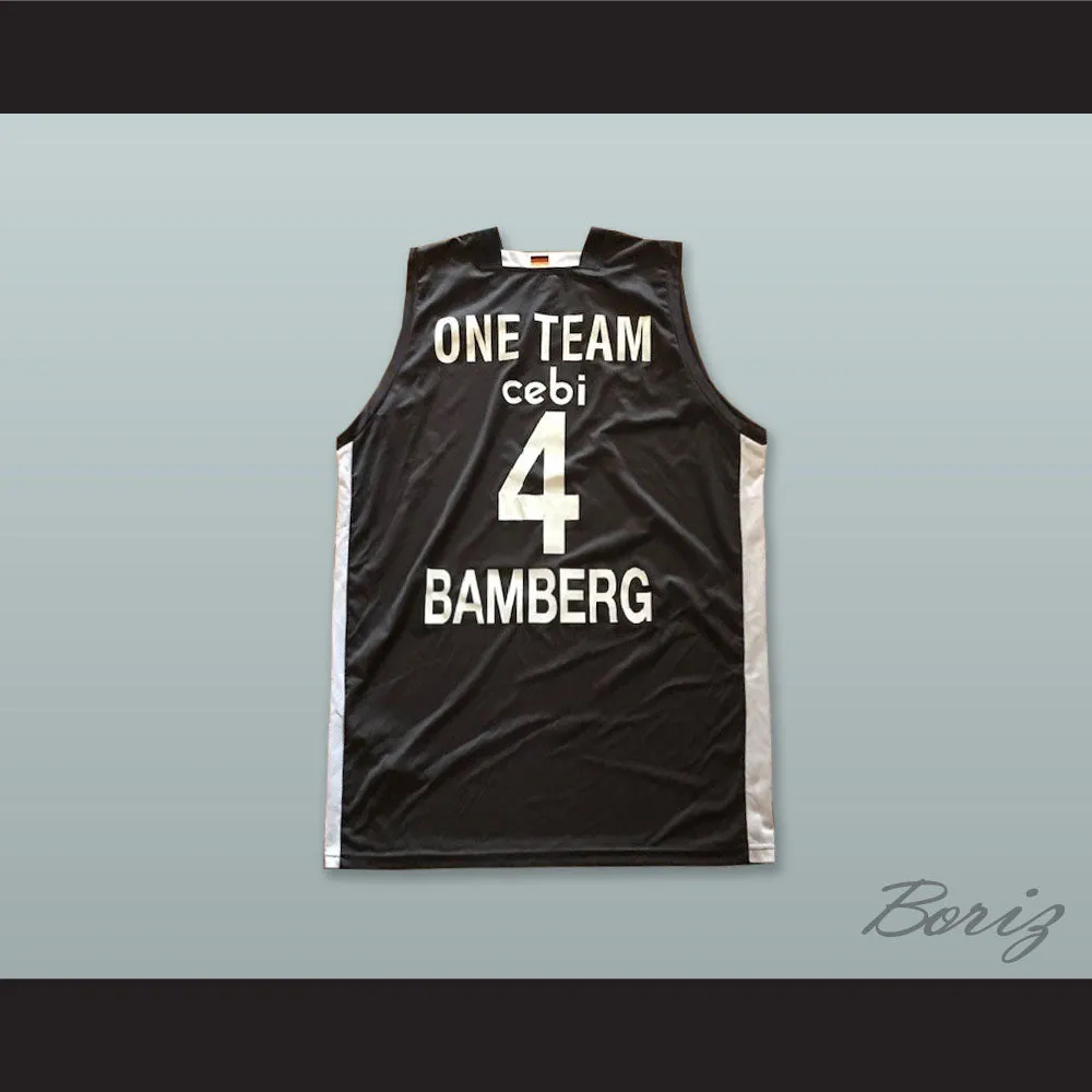 Brose Bamberg Germany 4 Black Basketball Jersey