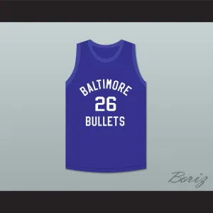Buddy Jeannette 26 Baltimore Bullets Basketball Jersey