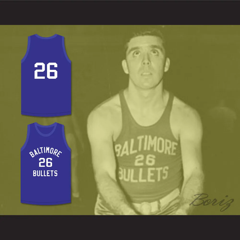 Buddy Jeannette 26 Baltimore Bullets Blue Basketball Jersey