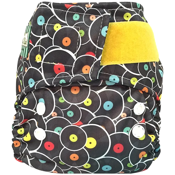 Bummis/Mini Kiwi One Size Pocket Diaper - Hook and Loop (Velcro)