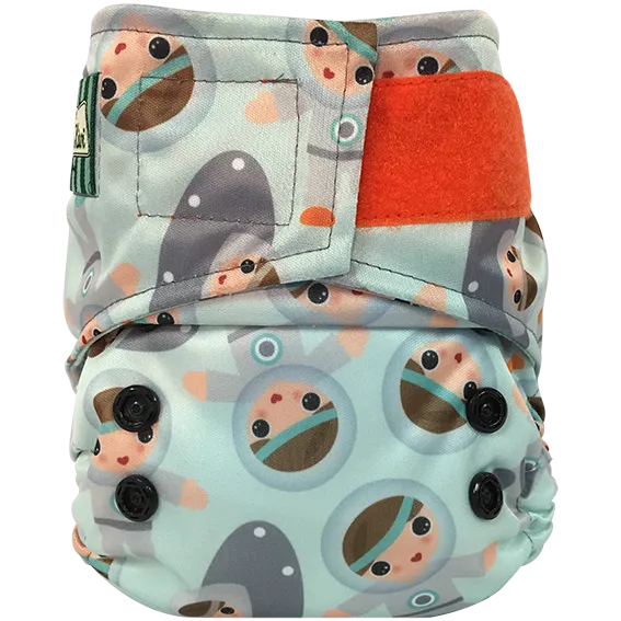 Bummis/Mini Kiwi One Size Pocket Diaper - Hook and Loop (Velcro)