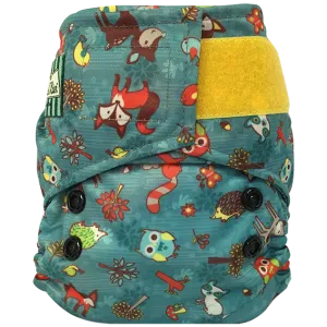 Bummis/Mini Kiwi One Size Pocket Diaper - Hook and Loop (Velcro)