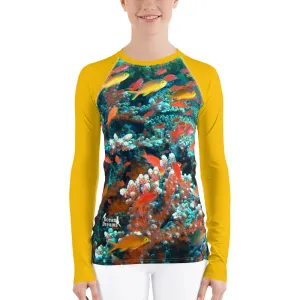 Butterscotch Anthias Women's Rash Guard