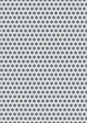 C H Designs "La Neige" Vinyl Floorcloth - Spicher & Co.