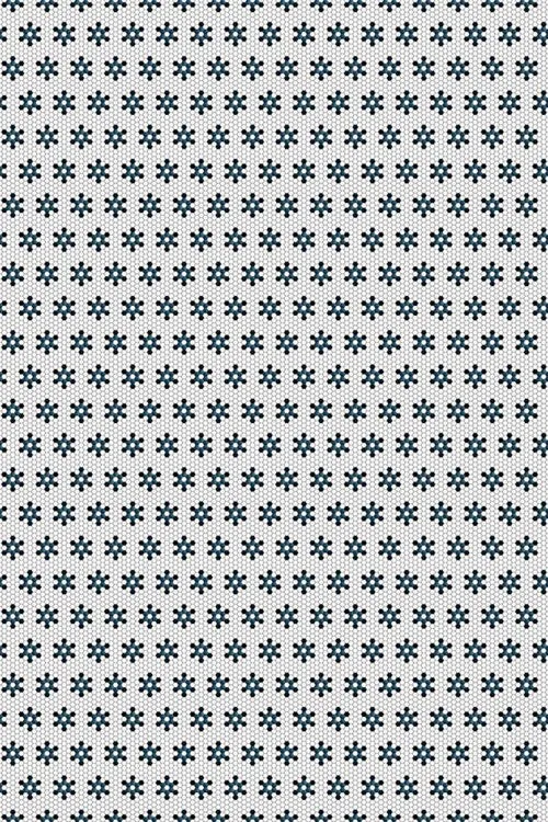 C H Designs "La Neige" Vinyl Floorcloth - Spicher & Co.