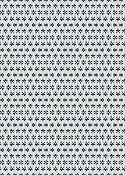 C H Designs "La Neige" Vinyl Floorcloth - Spicher & Co.