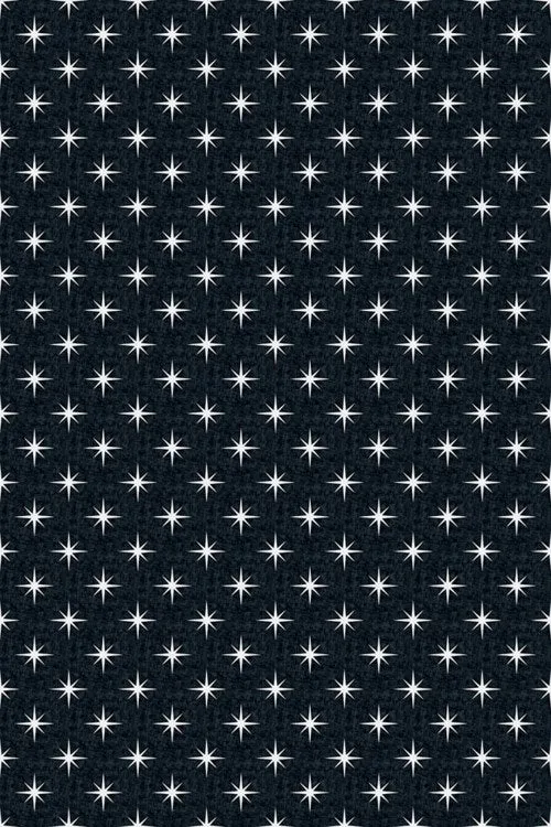 C H Designs "Starry Night" Vinyl Floorcloth - Spicher & Co.