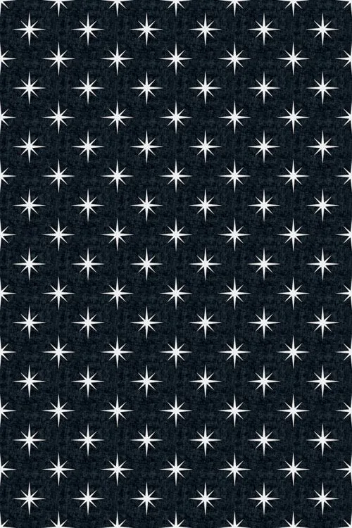 C H Designs "Starry Night" Vinyl Floorcloth - Spicher & Co.