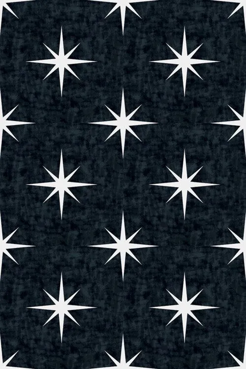 C H Designs "Starry Night" Vinyl Floorcloth - Spicher & Co.
