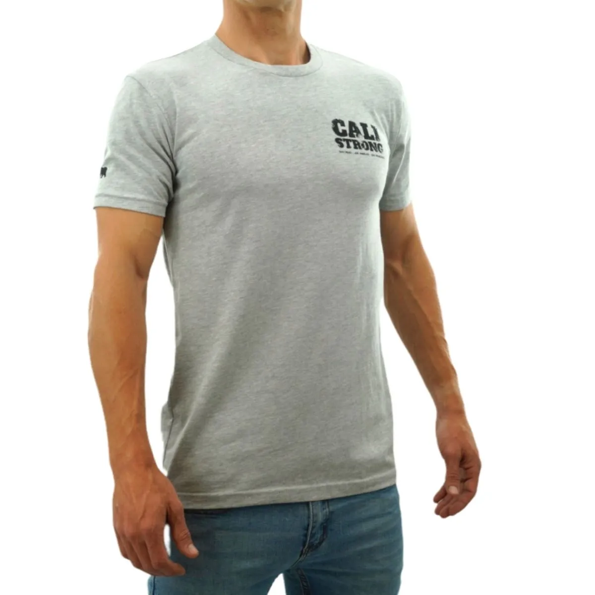 CALI Strong Scratch T-Shirt Grey Heather