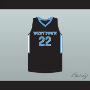Cam Reddish 22 Westtown School Moose Black Basketball Jersey 1