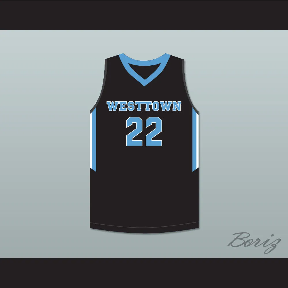 Cam Reddish 22 Westtown School Moose Black Basketball Jersey 1