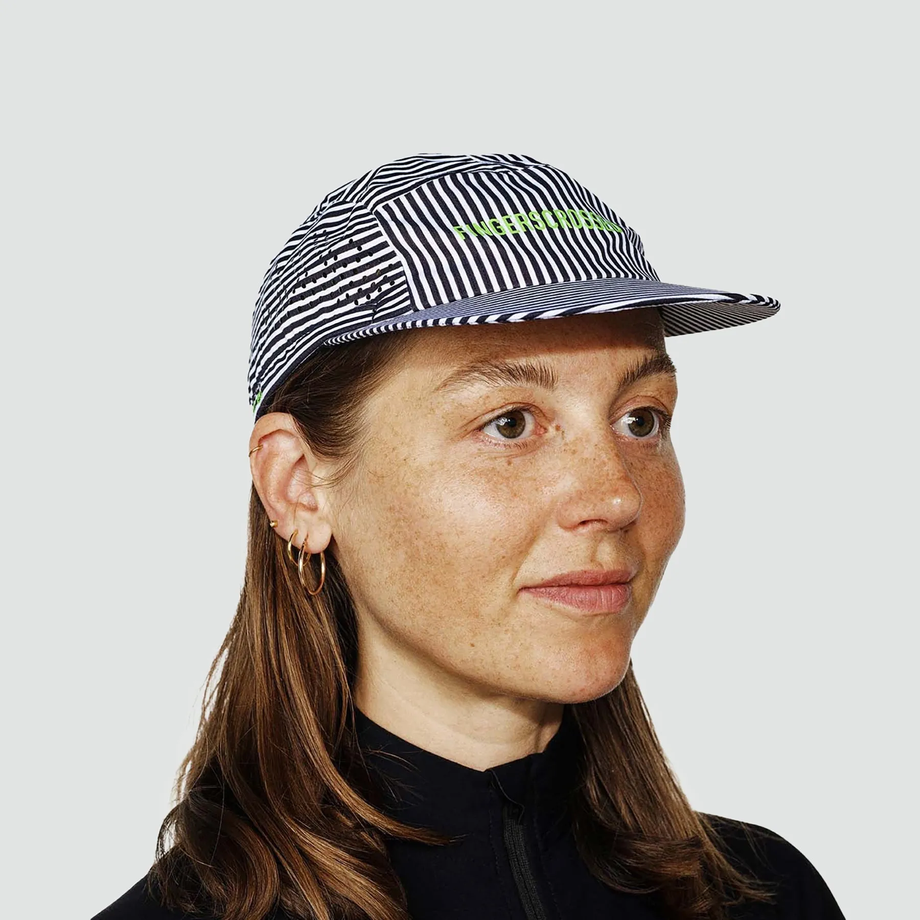 Cap Super Light - Stripes Black/White