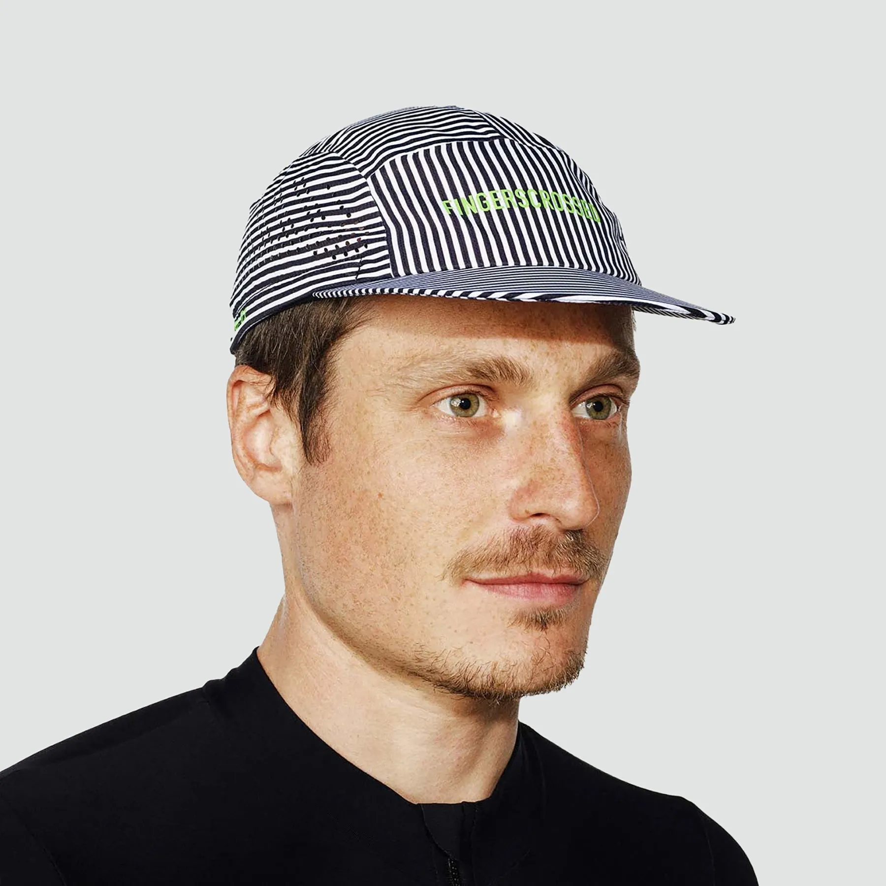 Cap Super Light - Stripes Black/White