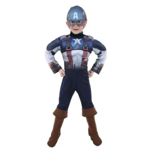 Captain America Deluxe Costume Size 6 8