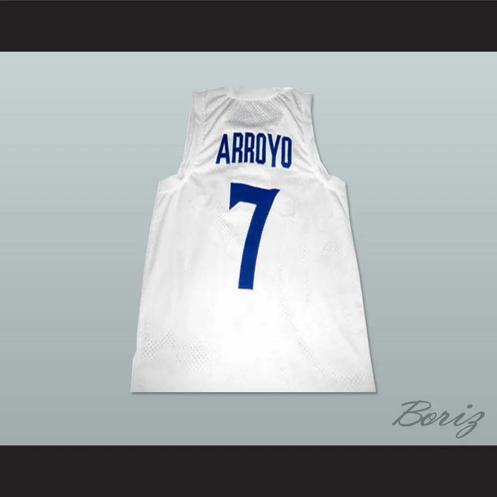 Carlos Arroyo 7 Puerto Rico White Basketball Jersey