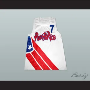 Carlos Arroyo 7 Puerto Rico White Basketball Jersey