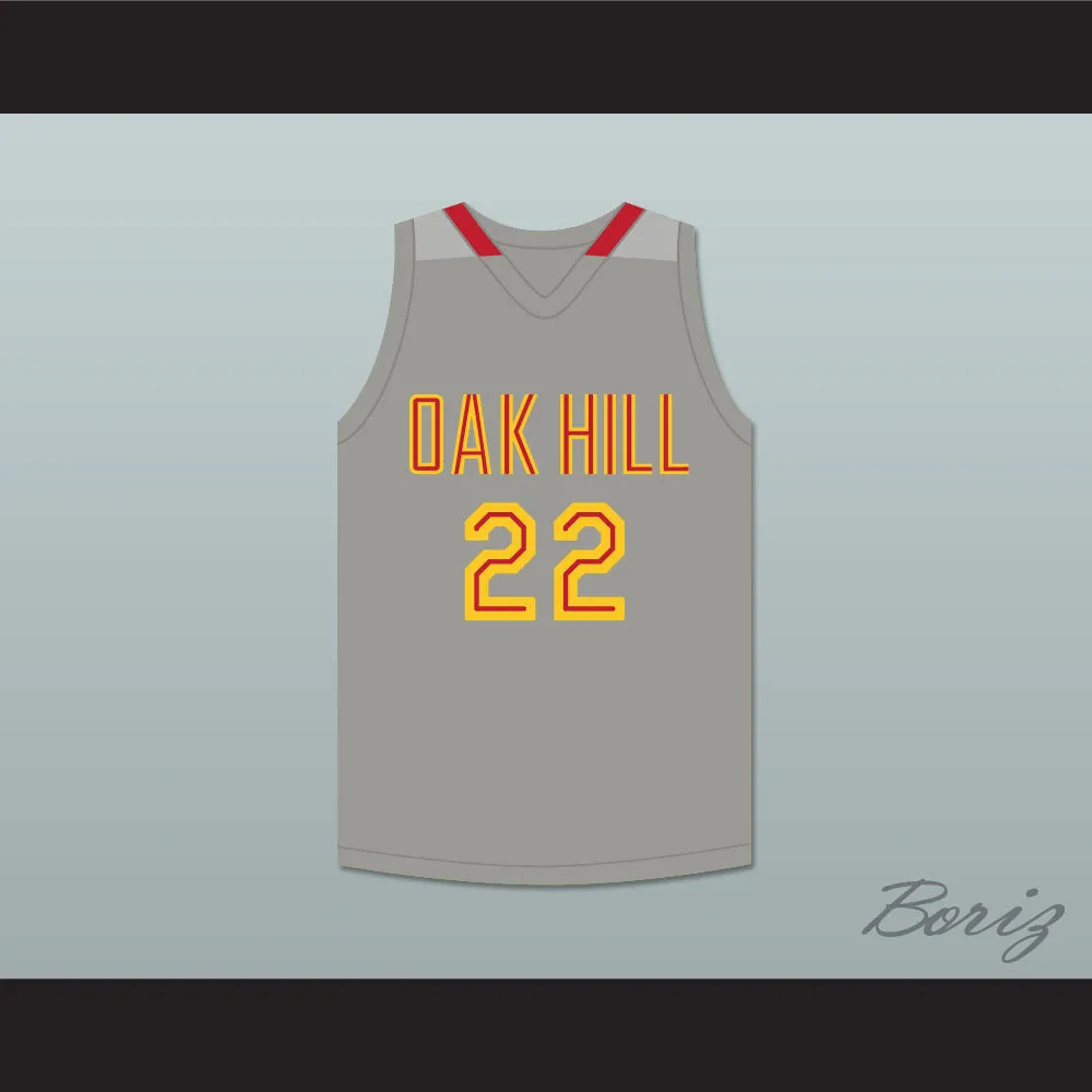 Carmelo Anthony 22 Oak Hill Academy Gray Basketball Jersey