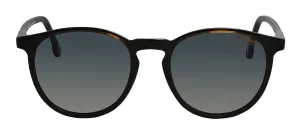 Carrera CA 230/S/SAM 09Q Round Plastic Brown Sunglasses with Green Gradient Polarized Lens
